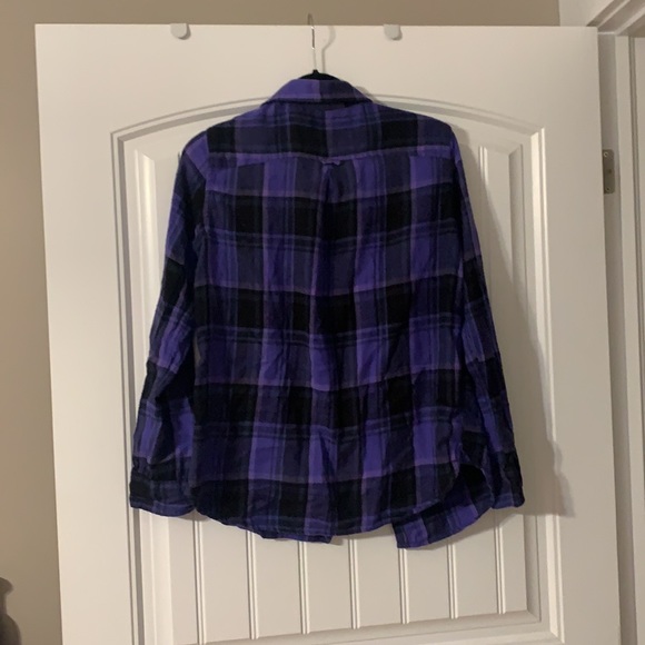 Purple plaid flannel shirt - Picture 5 of 5